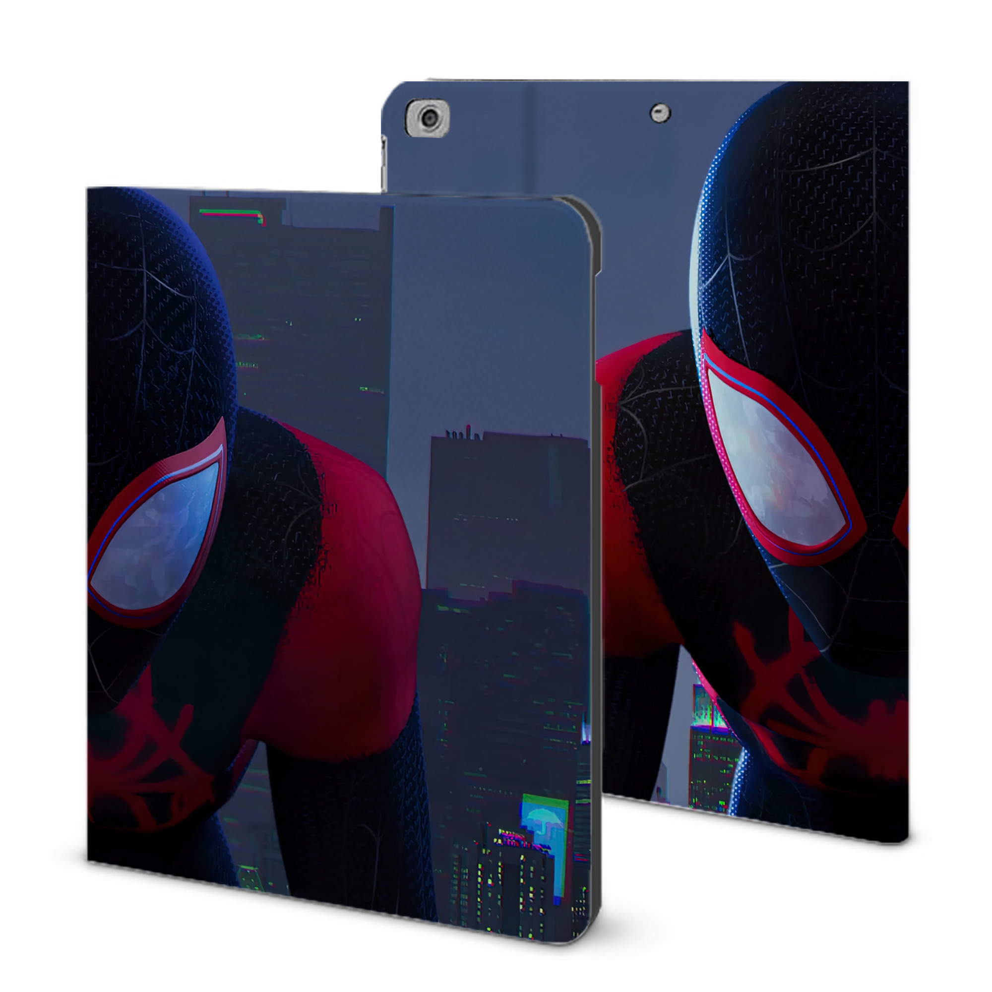 （画像用） Spider Man スパイダーマン IPad ケース ブック型 PUレザー TPU 耐衝撃 軽量 薄型 ペン収納なし 全面保護 IPad 各モデル対応